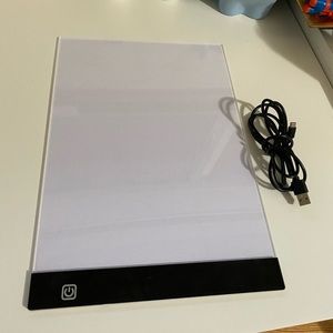 Ultra-Thin Portable LED Light Box Tracer USB Power Cable